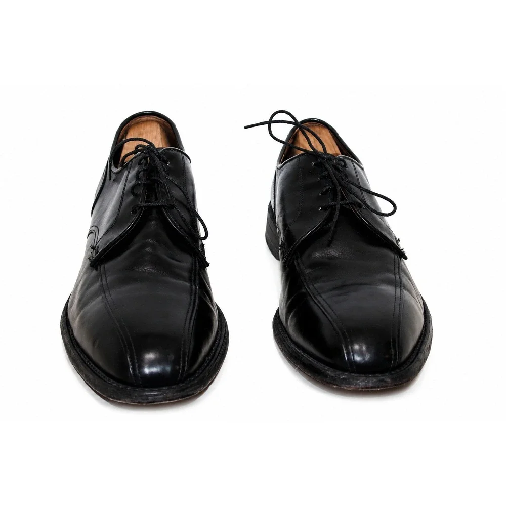 FootJoy Classics Dress Shoes Mens 11 B Black Good Split Toe Leather‎ USA